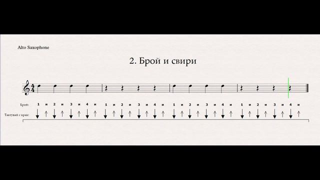 Алто саксофон - 002 Брой и свири смотреть онлайн
