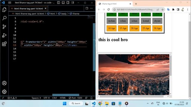 html se web page me iframe ki help se youtube ki video kese lgaye #htmltutorial #webdevelopment смотреть онлайн