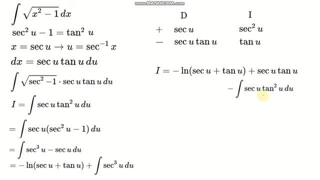 The Beauty of Integral of sqrt(x^2 -1)dx, and its connection with the Hyperbolic Functions смотреть онлайн