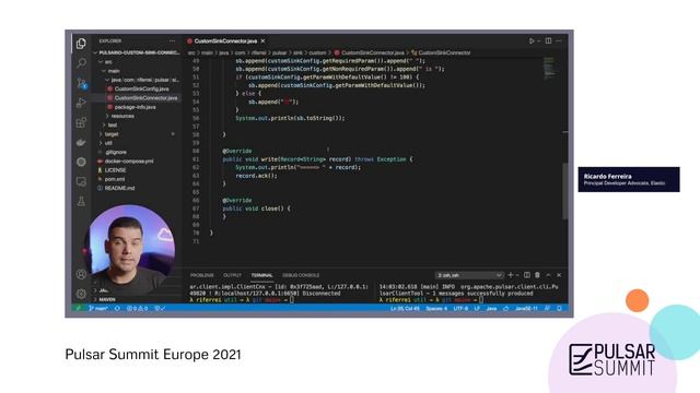 Writing Custom Sink Connectors for Pulsar I/O - Pulsar EU Summit 2021 смотреть онлайн