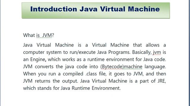 what is Jvm in java ? part-1 смотреть онлайн