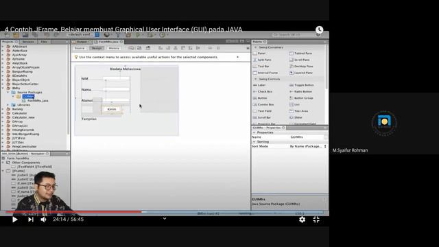 [KULIAH ONLINE] Membuat GUI Hitung Pembayaran Cashier untuk Java смотреть онлайн