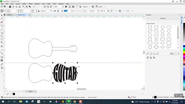 Corel Draw Tips & Tricks Envelope Tool Name in a shape смотреть онлайн
