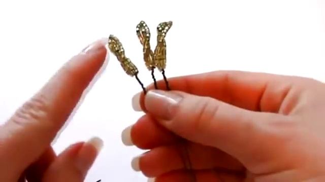 Роза из бисера. Урок 4 - Чашелистики / Beaded rose. Lesson 4 - Sepals смотреть онлайн