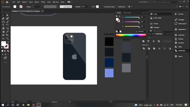 How to Make Vector Art | iPhone 13 Mini Adobe Illustrator Vector Art | Speed Art | Freak Arts смотреть онлайн