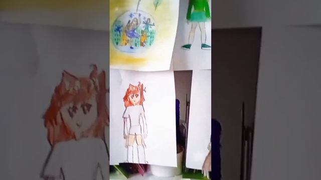 Тысяча рисунков дочки) А вы любите рисовать? смотреть онлайн