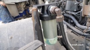 Установка фильтра грубой очистки на DAF XF105 12.9d MX300