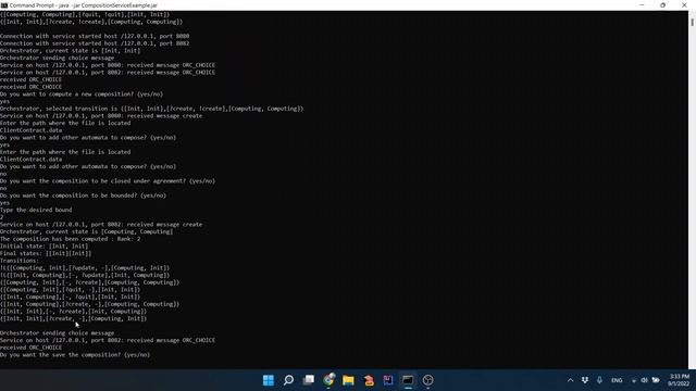 Composition Service Example (Contract Automata Runtime Environment) смотреть онлайн