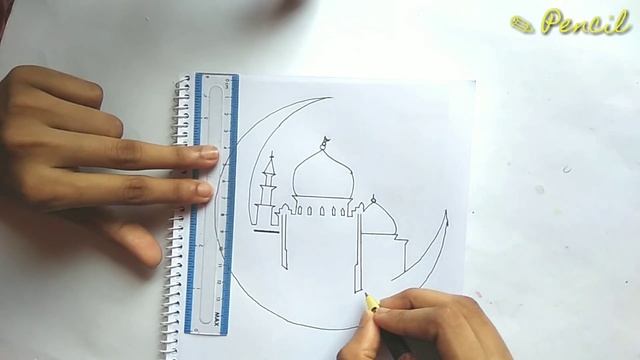 Ramadan Art | Mosque Drawing | Farjana Drawing Academy | Pencil | Pencil Sketch смотреть онлайн