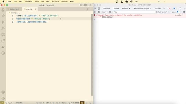 let vs var vs const - JavaScript for Beginners - Tutorial / Full Course - 07 смотреть онлайн
