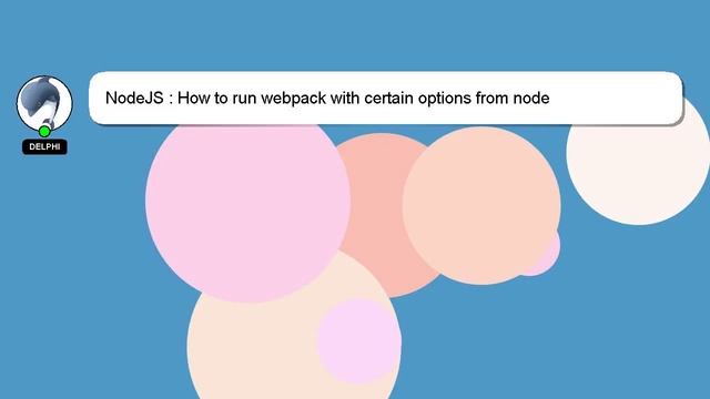 NodeJS : How to run webpack with certain options from node смотреть онлайн