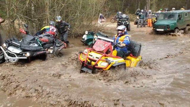OPPOZITRUN 17 Уралы Днепры Квадроциклы Джипы Эндуро все вместе на OFF ROAD Часть 1я смотреть онлайн