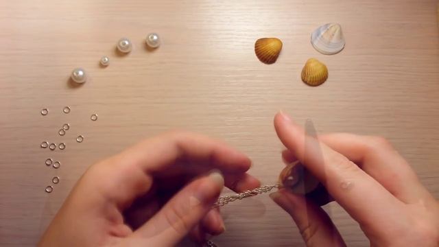 Кулон-ракушка | DIY Seashell & Pearl Necklace