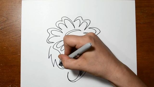 How to Draw a Flower - Tribal Tattoo Design Style смотреть онлайн