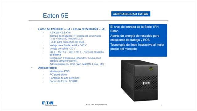 Eaton Power Quality, Monofásicos (1ph) Línea - Interactivos Serie 5 смотреть онлайн