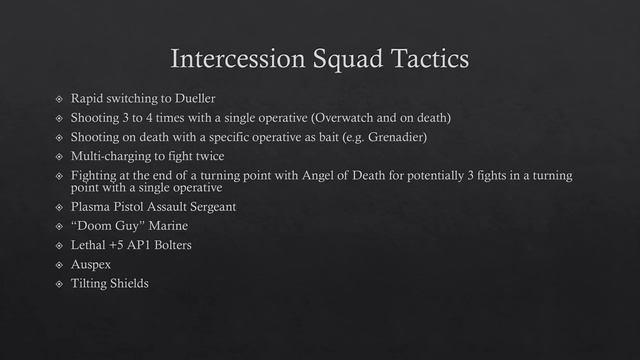 Intercession Squad Kill Team Guide смотреть онлайн
