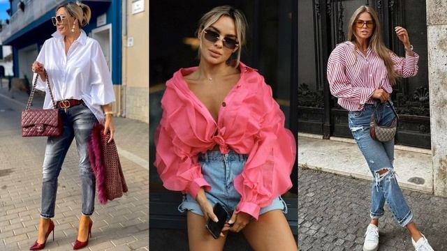 МОДНЫЕ РУБАШКИ НА ЛЕТО / ИНТЕРЕСНЫЕ СПОСОБЫ СТИЛИЗАЦИИ смотреть онлайн