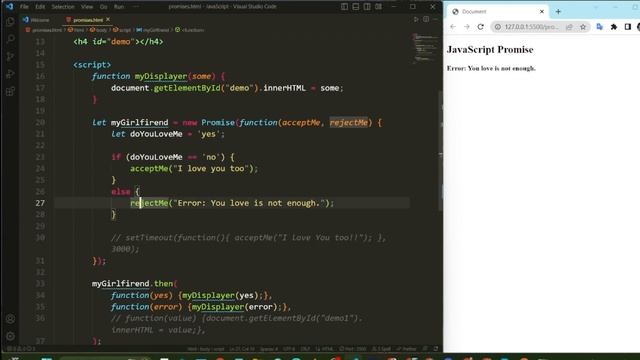 Promises and async-await in JavaScript. смотреть онлайн