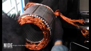 Автоматическая машина для намотки катушек статора с большим электродвигателем