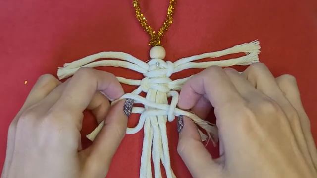 ანგელოზი / მაკრამე / შობა / ახალი წელი / Angel