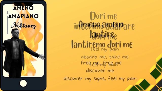 AMENO AMAPIANO (remix)  NEKTUNEZ & ERA  (w/English Translation) LYRICS VIDEO #nektunez #ameno #era