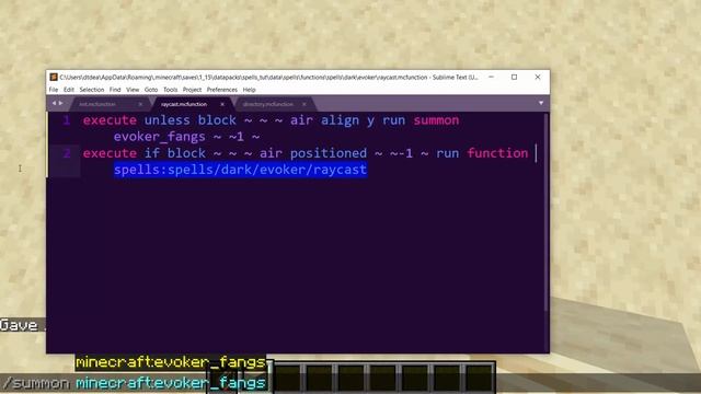 Evoker Fang Spell In Minecraft