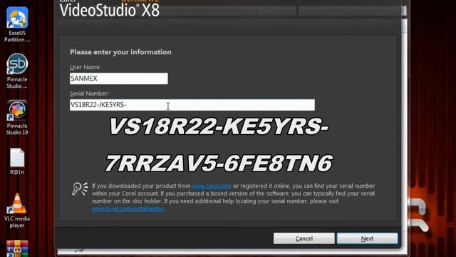 Corel Videostudio X8 serial number смотреть онлайн
