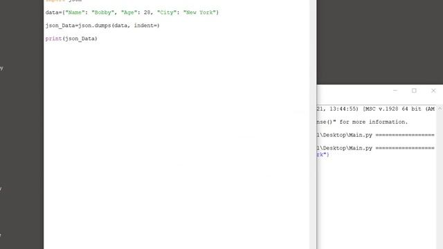 Python JSON - Change indentation of JSON data смотреть онлайн