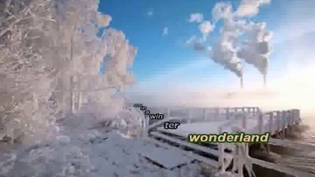 Walking in Winter Wonderland - Animated Christmas Karaoke смотреть онлайн