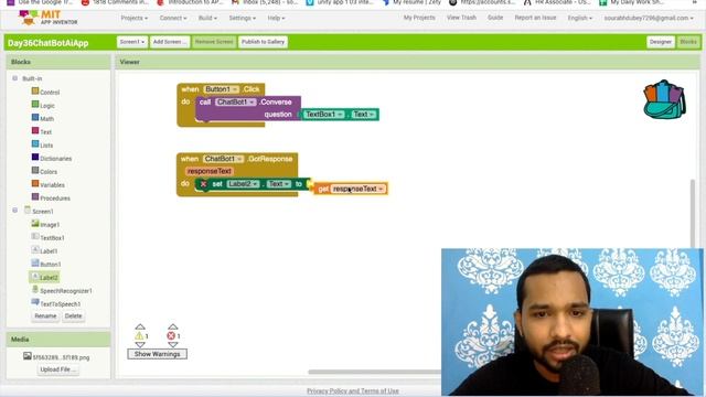 Building an AI ChatBot App with OpenAI's ChatGPT in MIT App Inventor | AI ChatBot Tutorial смотреть онлайн