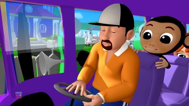 Колеса На Автобусе | Автобусная Песня | Узнать Транспорт | Wheels On The Bus | Kids Abc Tv Russia смотреть онлайн