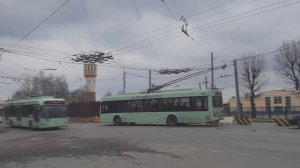 Ремонт моста в Могилёве - перенос контактной сети троллейбусной линии - прохождение спецчастей 2021
