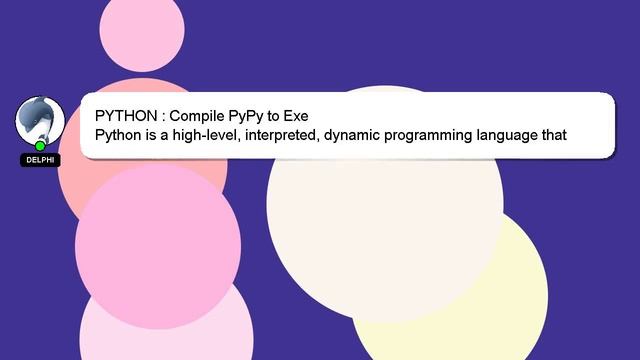 PYTHON : Compile PyPy to Exe смотреть онлайн
