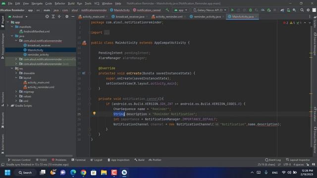 Schedule Local Notification in Android using AlarmManager - Android Studio | NEW METHOD смотреть онлайн