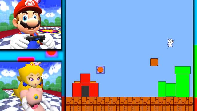 Mario Plays CAT MARIOOO!!! Ft. Princess Peach смотреть онлайн