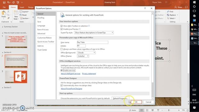 How to enable & Disable Office Intelligent Service in Office 2016 смотреть онлайн