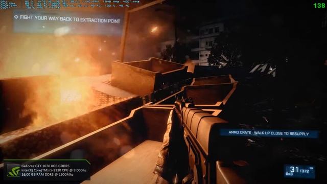 Battlefield 3 (Core i5 3330 + GeForce GTX 1070) смотреть онлайн