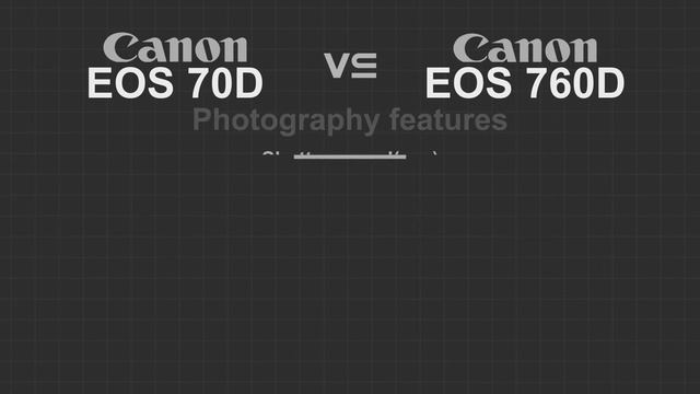 Canon EOS 70D Vs Canon EOS 760D (T6s/8000D)
