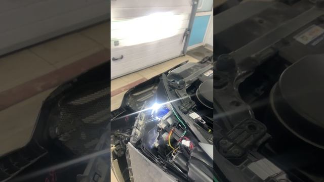 Hyundai Santafe - Установка лазерных линз от MTF