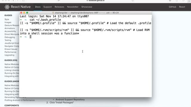 Build Apps with React Native 4 4 Android Environment Variables смотреть онлайн