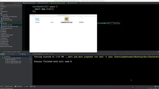 Dart: Install And Setup PostgreSQL | 4/7 | Aqueduct | Backend Course смотреть онлайн