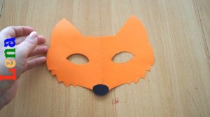 Fuchs Maske basteln ? fox mask DIY ? как сделать маску лисы из бумаги