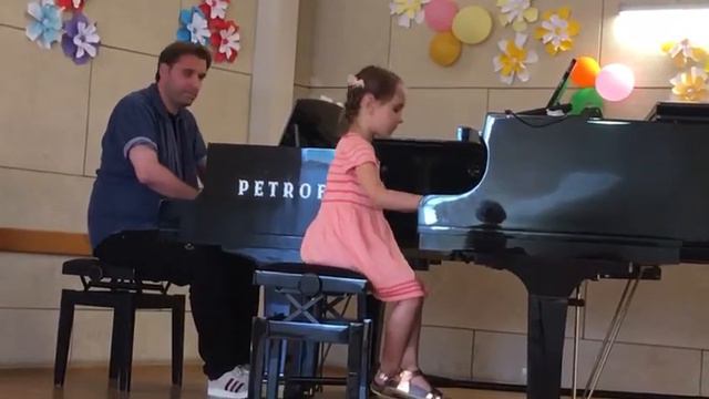 Master Class with Philippe Raskin, J.S. Bach, Piano concerto in d minor, Adagio - Iris, 6 years смотреть онлайн