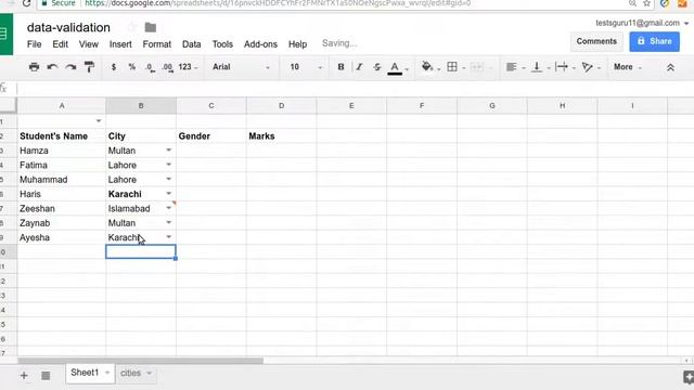 Add data validation and dropdown lists - Google Sheets смотреть онлайн