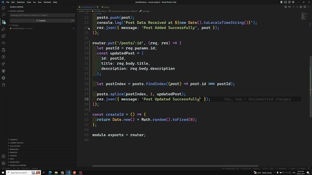 56. Update Post Data with PostId using the PUT HTTP Method in Node - AJAX смотреть онлайн