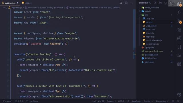 React TDD in 30 Minute - Test Driven Development with Jest and Enzyme смотреть онлайн