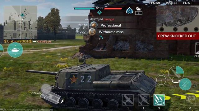 NEW! ISU-122 gameplay - War Thunder Mobile смотреть онлайн