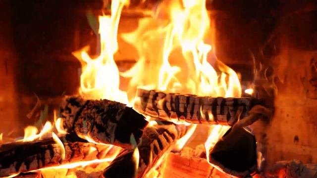 Fireplace At Night 4K (10 HOURS)🔥Cozy Fireplace Sounds To Sleep, Study, And Relax