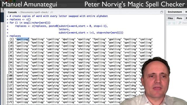 The Peter Norvig Magic Spell Checker in R смотреть онлайн
