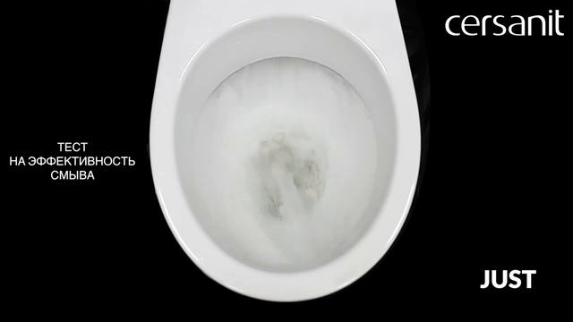 Унитаз компакт Cersanit JUST обзор смыва, омывания и тест на выплеск смотреть онлайн